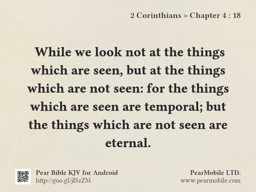 2 Corinthians, Chapter 4:18